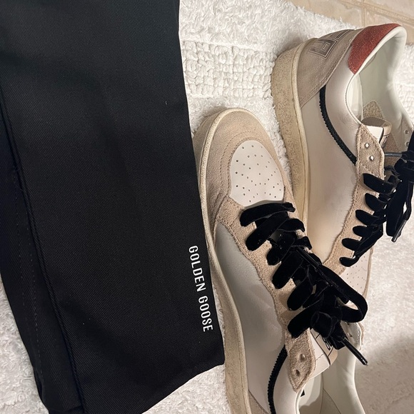 GOLDEN GOOSE
Ball Star suede-trimmed leather sneakers New Season - Picture 3 of 9